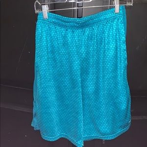 Blue shorts with cool pattern